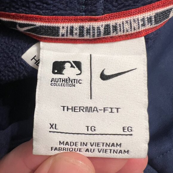 Men's Cleveland Guardians Navy City Connect Podium Core Logo Pullover (XL) - Picture 2 of 4